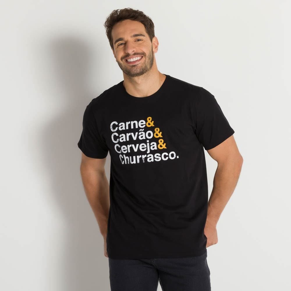 Camiseta Manga Curta Churrasco Marc Alain