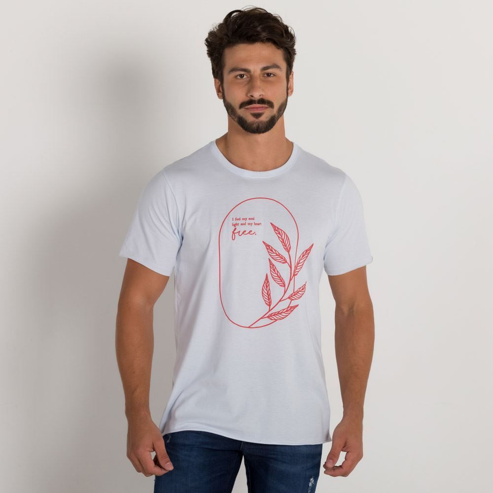 Camiseta Manga Curta Estampa Free Marc Alain