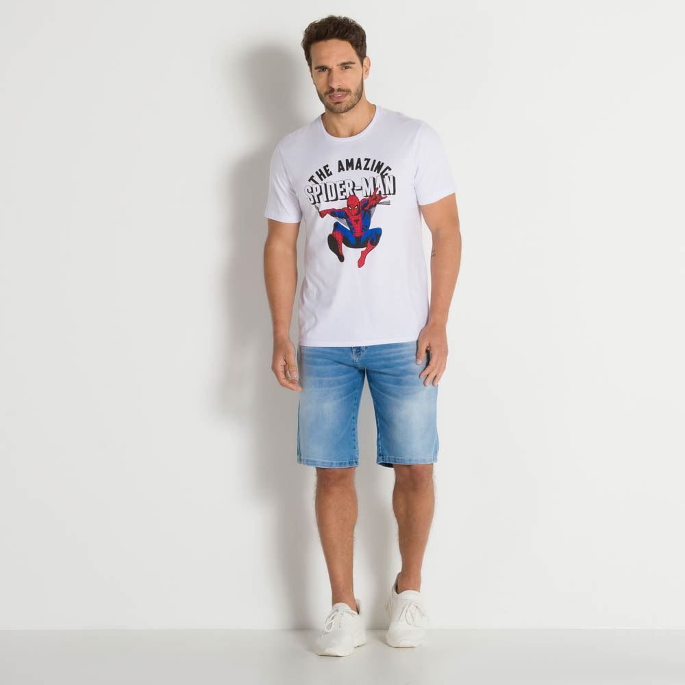 Camiseta Manga Curta Spider Man Marvel