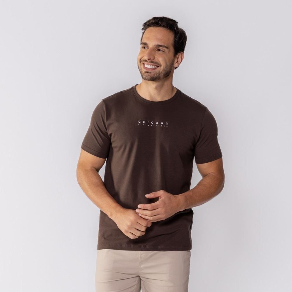Camiseta Masculina Chicago Algodão Peruano Marc Alain 