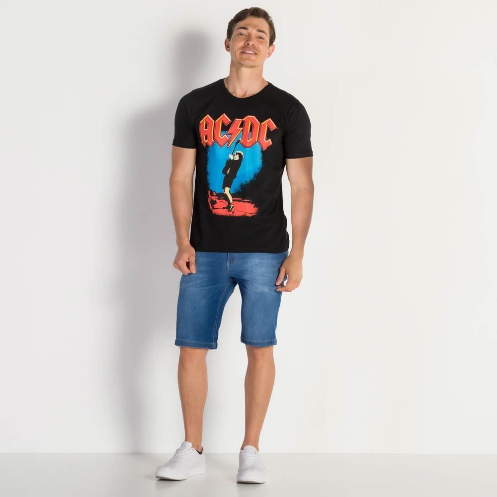 Camiseta Masculina ACDC Angus Young BandUP