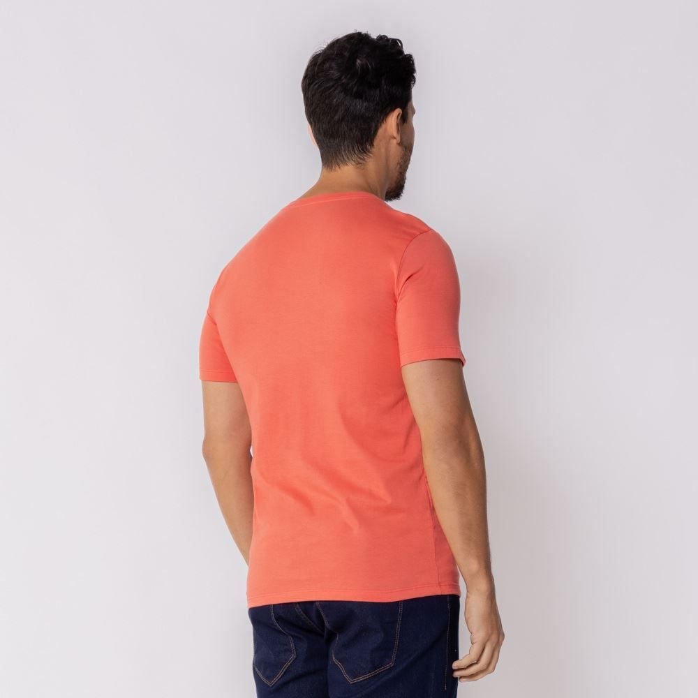 Camiseta Masculina Básica De Algodão Marc Alain