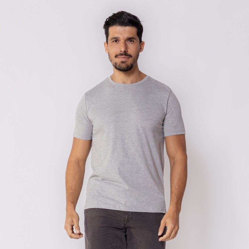 Camiseta Masculina Básica De Algodão Marc Alain