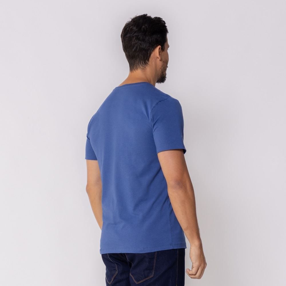 Camiseta Masculina Básica De Algodão Marc Alain