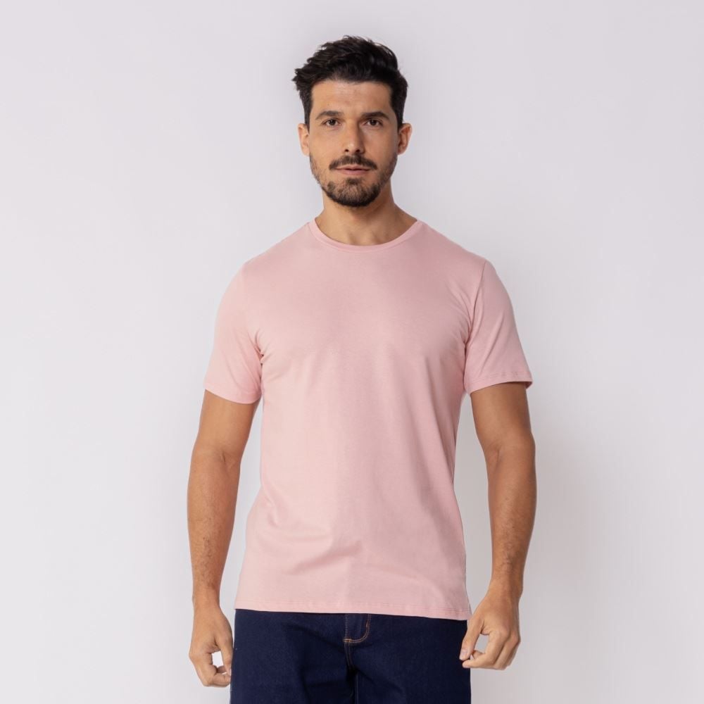 Camiseta Masculina Básica De Algodão Marc Alain