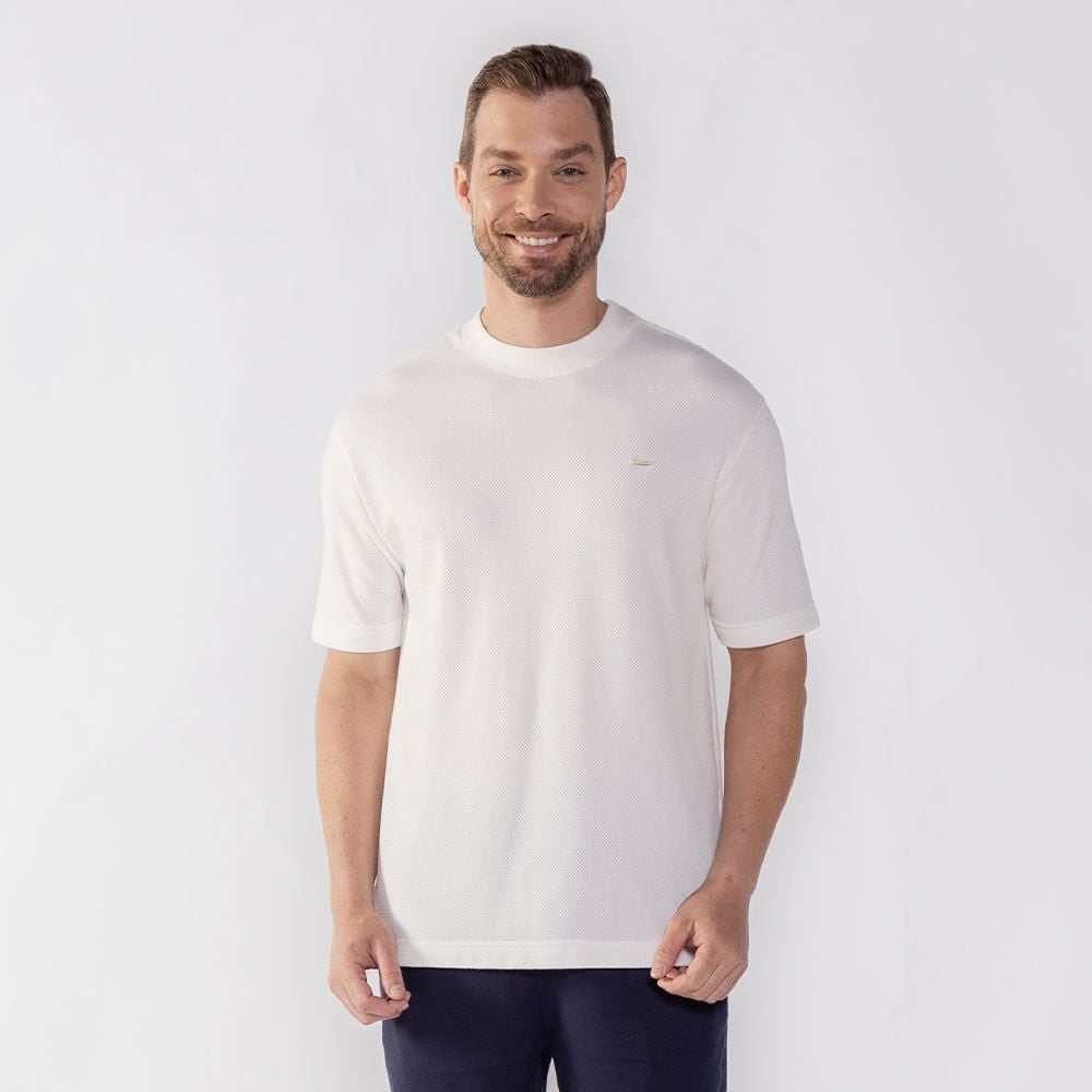 Camiseta Masculina Com Textura Marc Alain