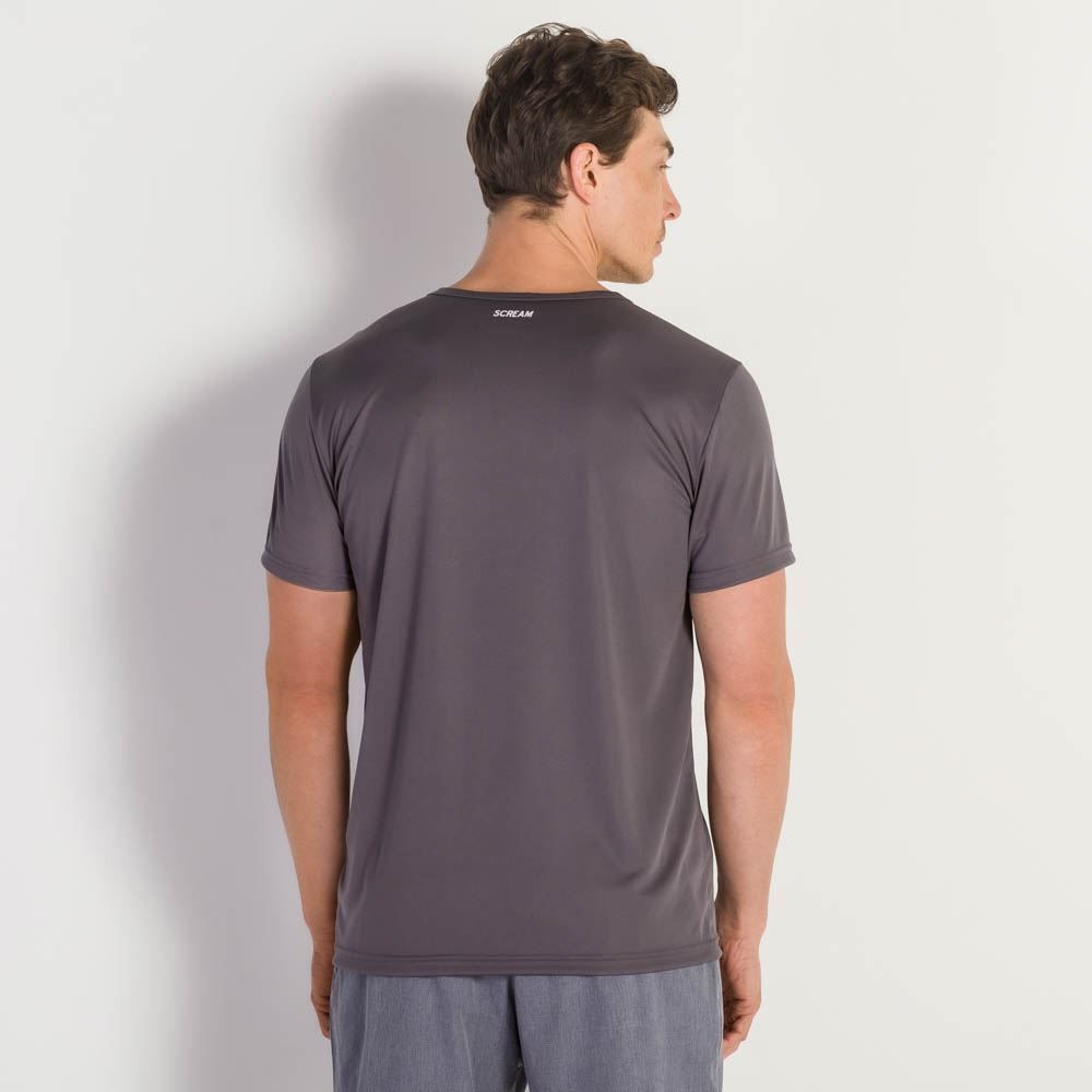 Camiseta Masculina Dry Com Estampa Na Lateral Scream