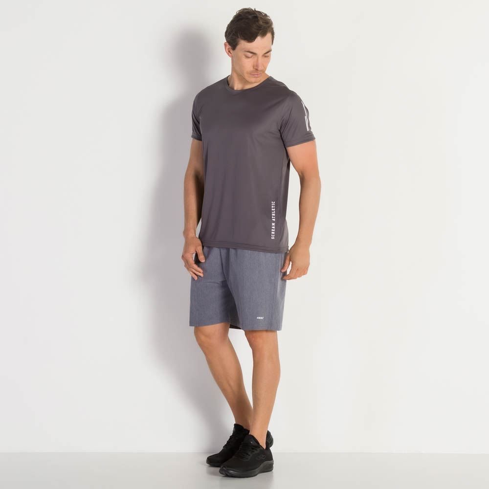 Camiseta Masculina Dry Com Estampa Na Lateral Scream