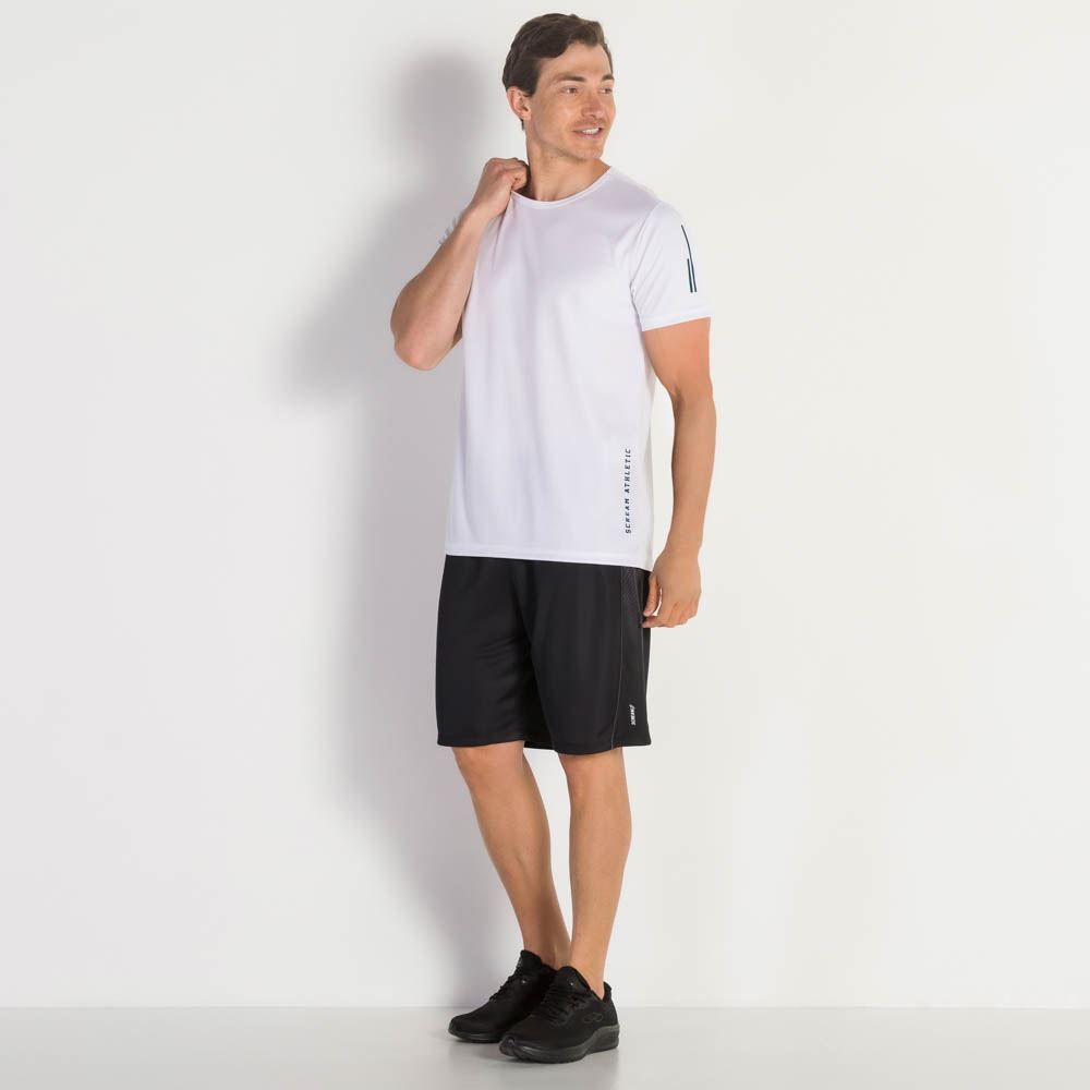 Camiseta Masculina Dry Com Estampa Na Lateral Scream