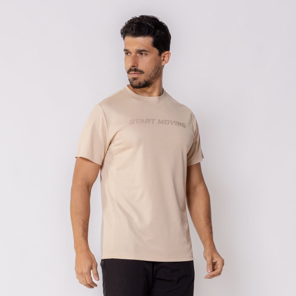 Camiseta Masculina Dry Fit Start Moving Scream