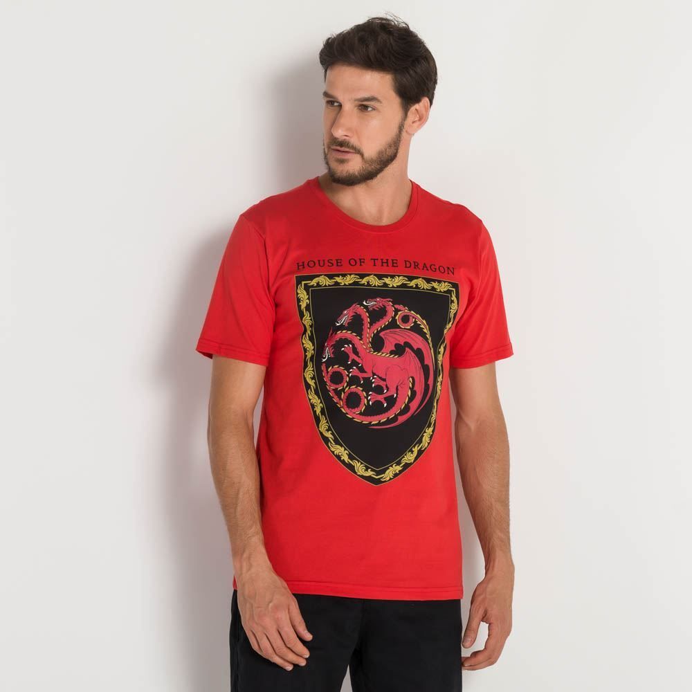 Camiseta Masculina Game Of Thrones Logo BandUP