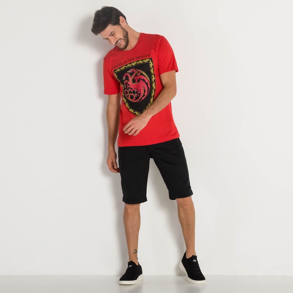 Camiseta Masculina Game Of Thrones Logo BandUP