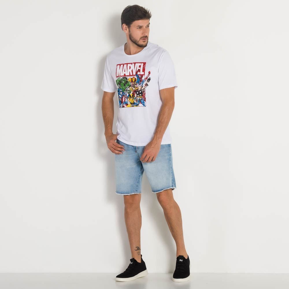Camiseta Masculina Heróis da Marvel