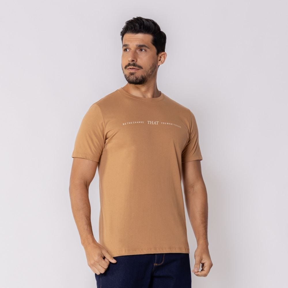 Camiseta Masculina Lettering Marc Alain 