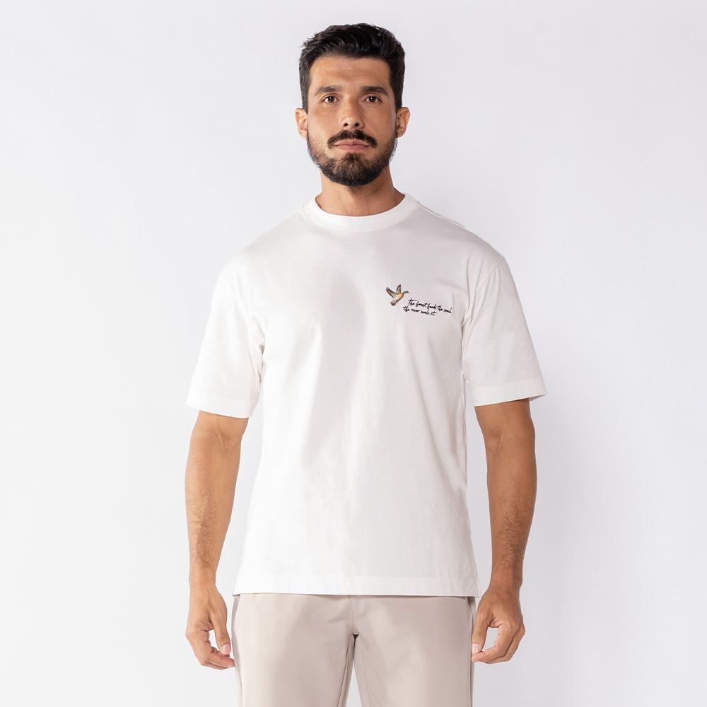 Camiseta Masculina Manga Curta Bordada Thing