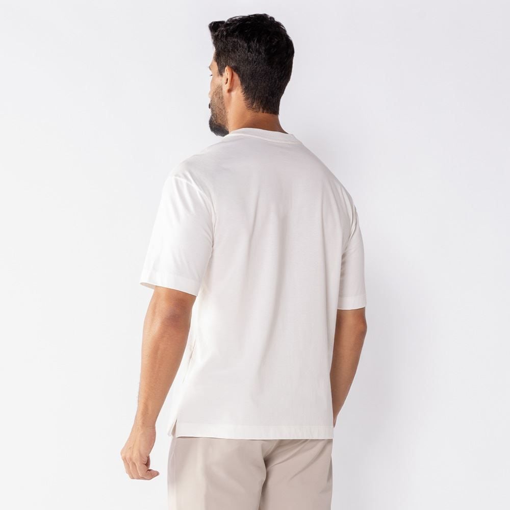 Camiseta Masculina Manga Curta Bordada Thing