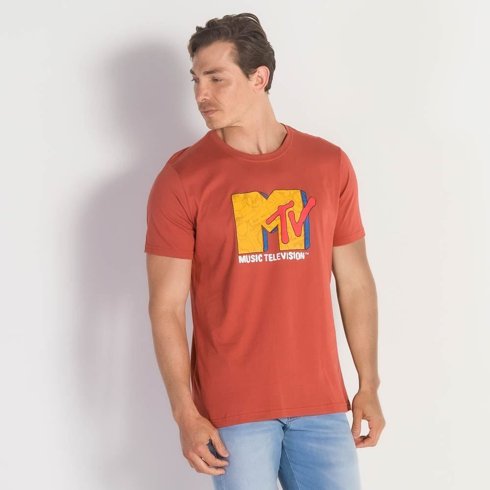 Camiseta Masculina MTV Logo Banker