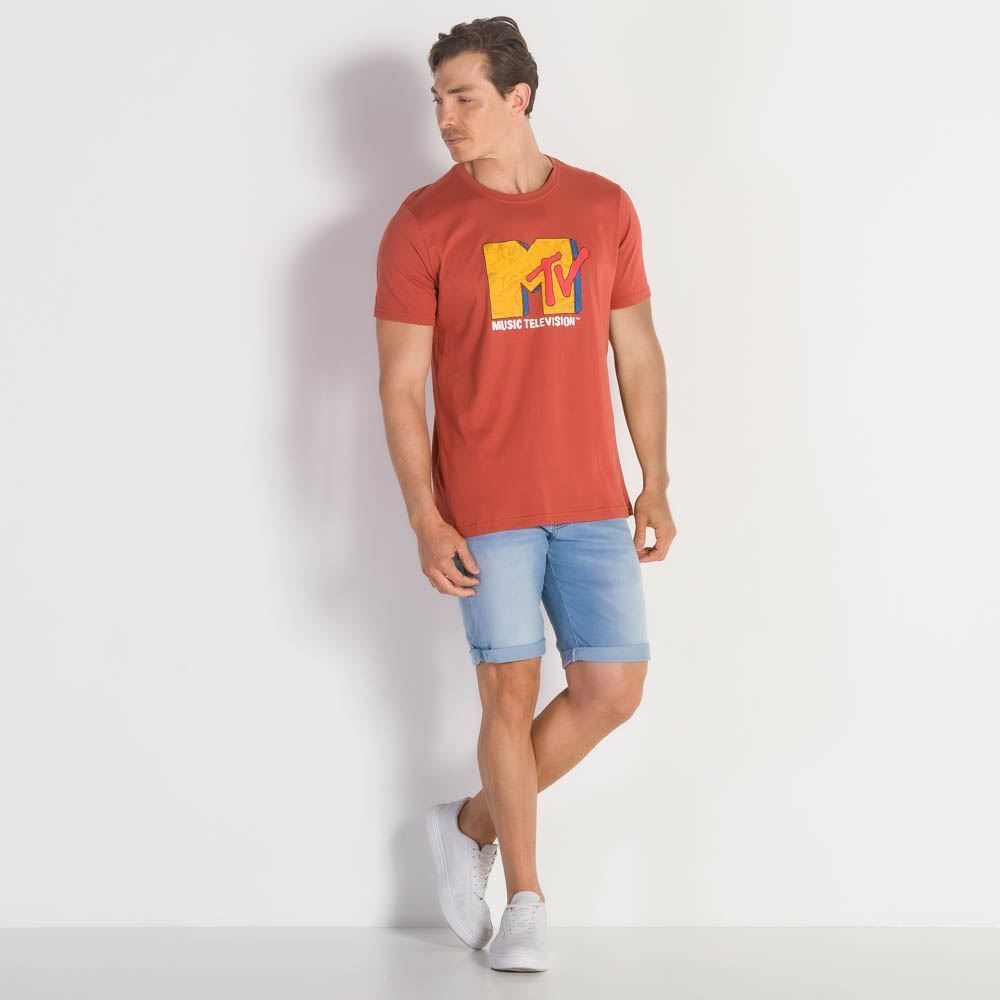 Camiseta Masculina MTV Logo Banker