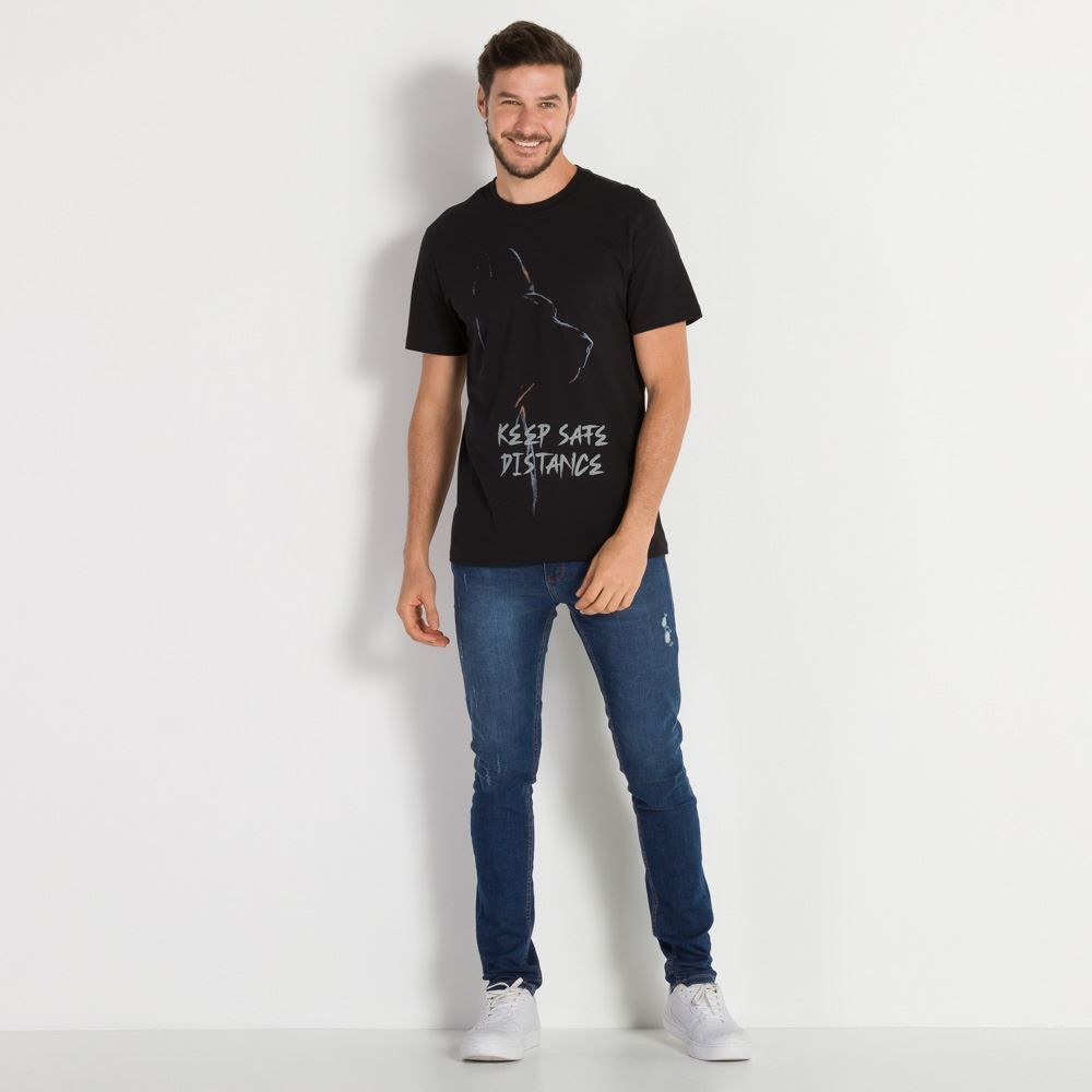 Camiseta Meia Malha Distance Marc Alain