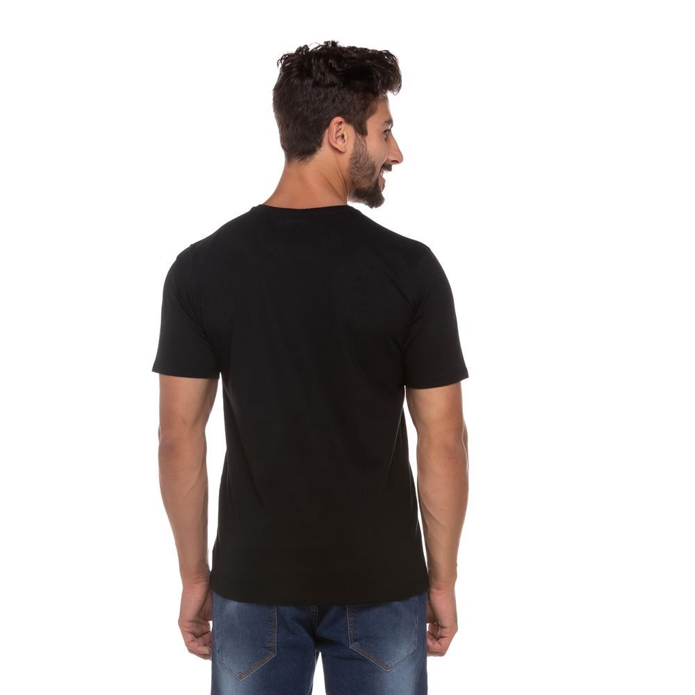 Camiseta Meia Malha Estampa Lateral Marvel