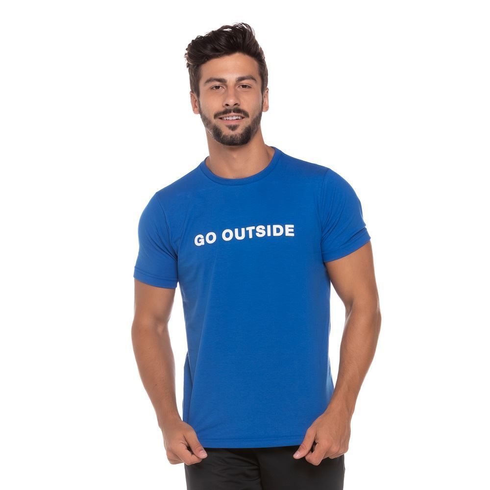 Camiseta Meia Malha Go Outside Scream