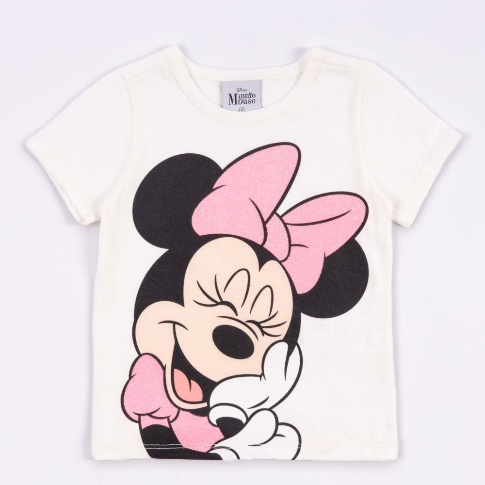 Camiseta Minnie Infantil 1 a 3 Anos Disney