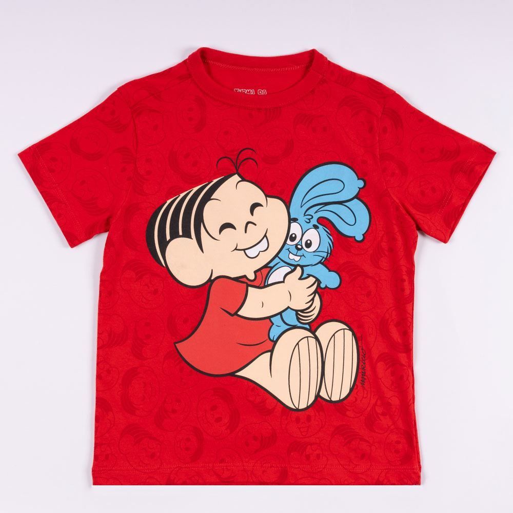 Camiseta Mônica E Sansão Infantil 4 a 10 Anos Turma da Mônica