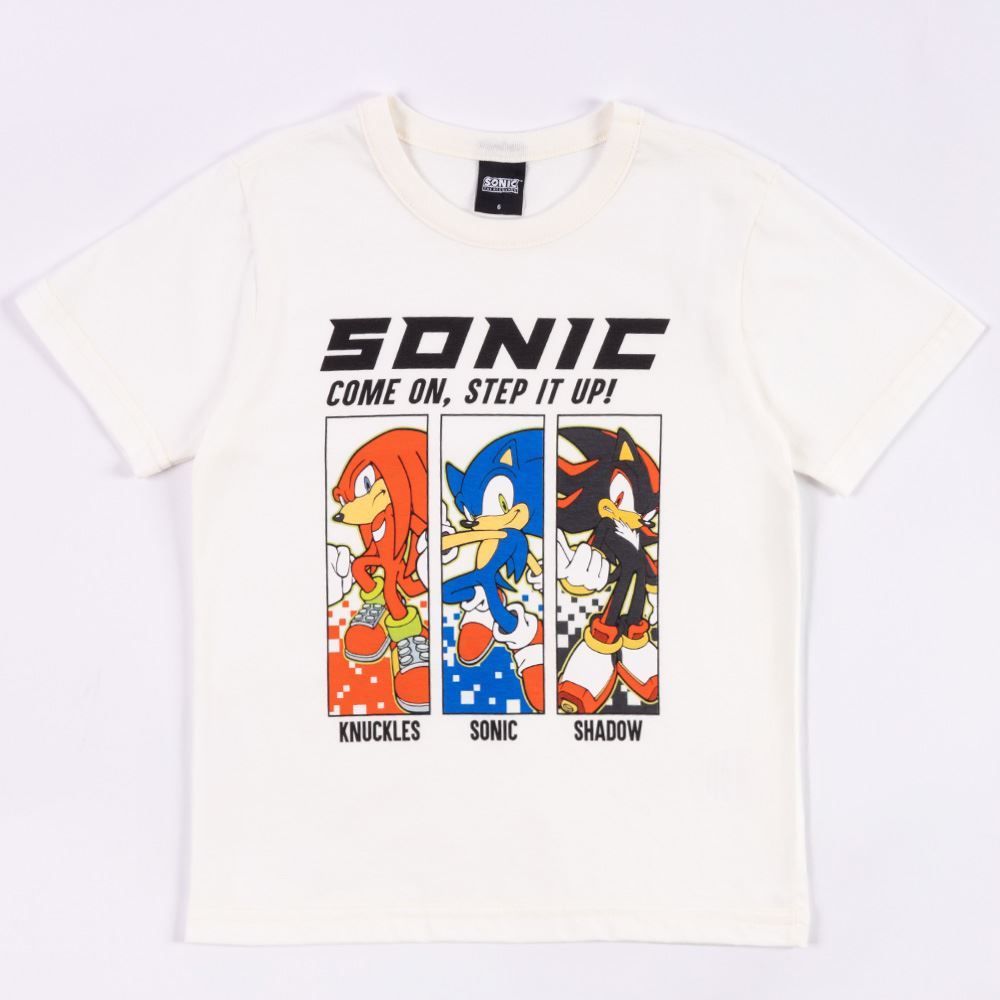 Camiseta Sonic Infantil 4 a 10 Anos Sega