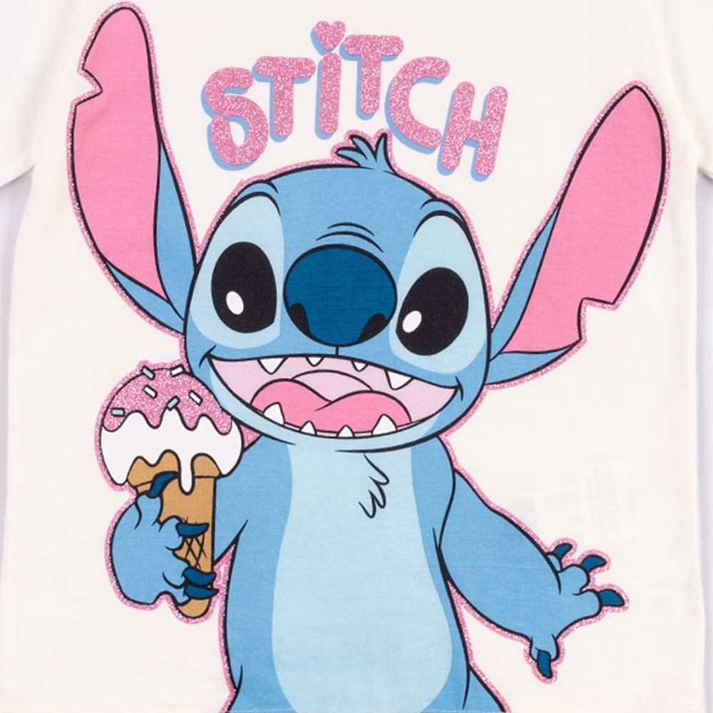 Camiseta Stitch Infantil Menina 4 a 10 Anos Disney