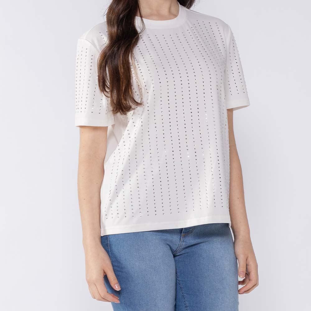 Camiseta T-Shirt Feminina Com Brilho Patricia Foster