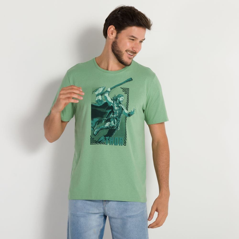 Camiseta Thor Meia Malha Marvel