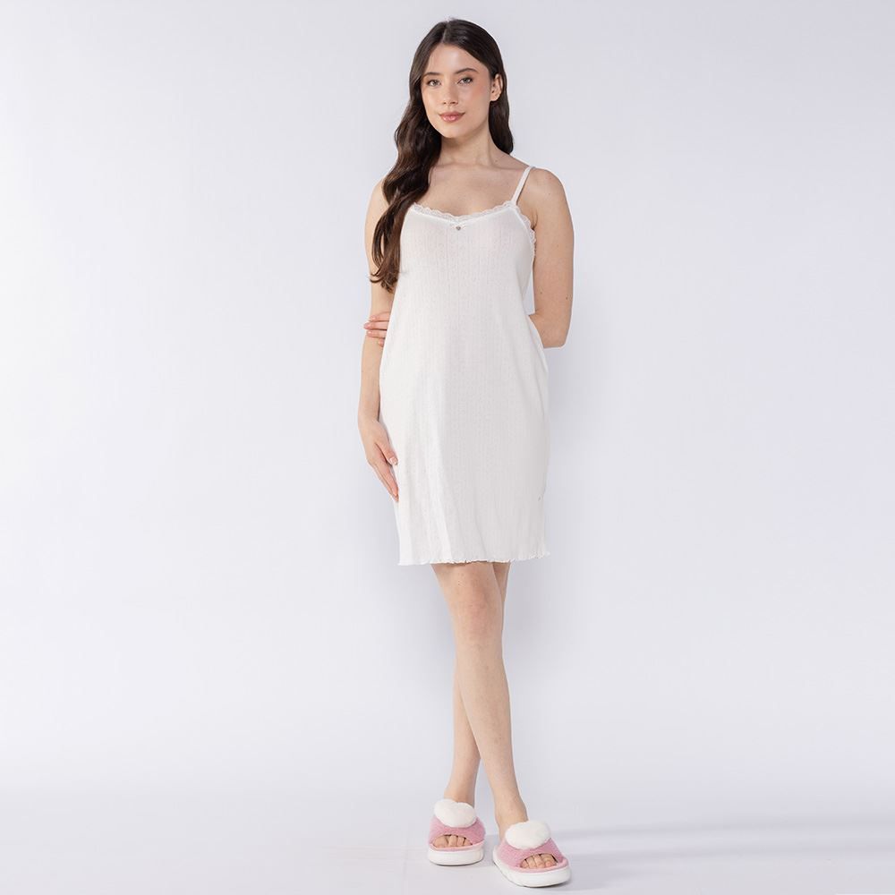 Camisola Feminina De Alça Tricô Camila Moretti