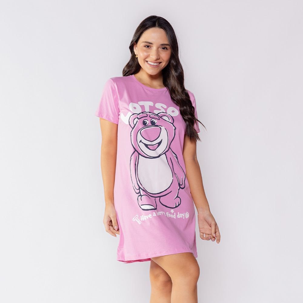 Camisola Feminina Lotso De Algodão Disney