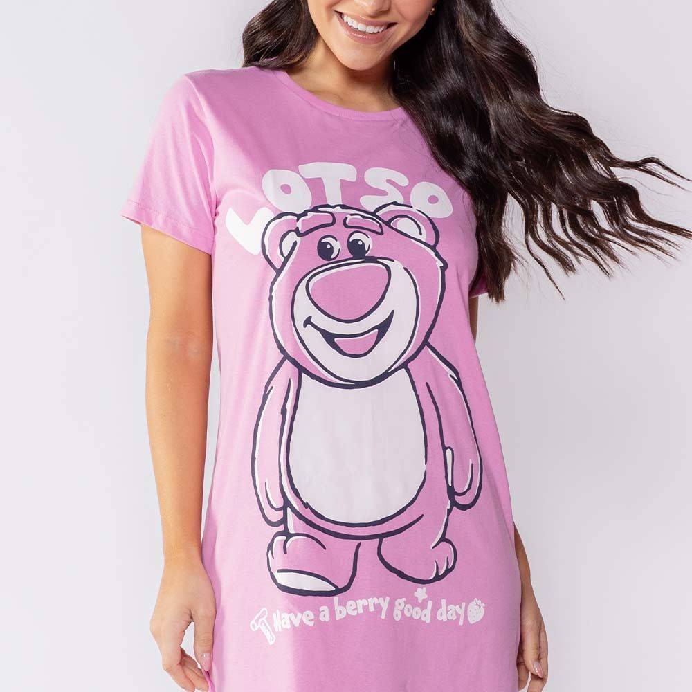 Camisola Feminina Lotso De Algodão Disney