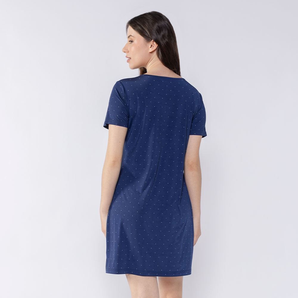 Camisola Feminina Manga Curta Poá Holla