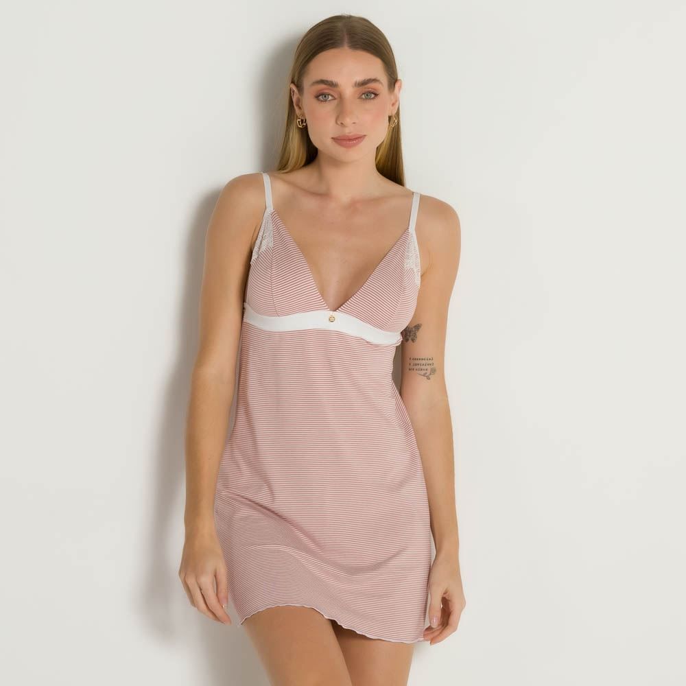 Camisola Sem Bojo De Viscose Camila Moretti