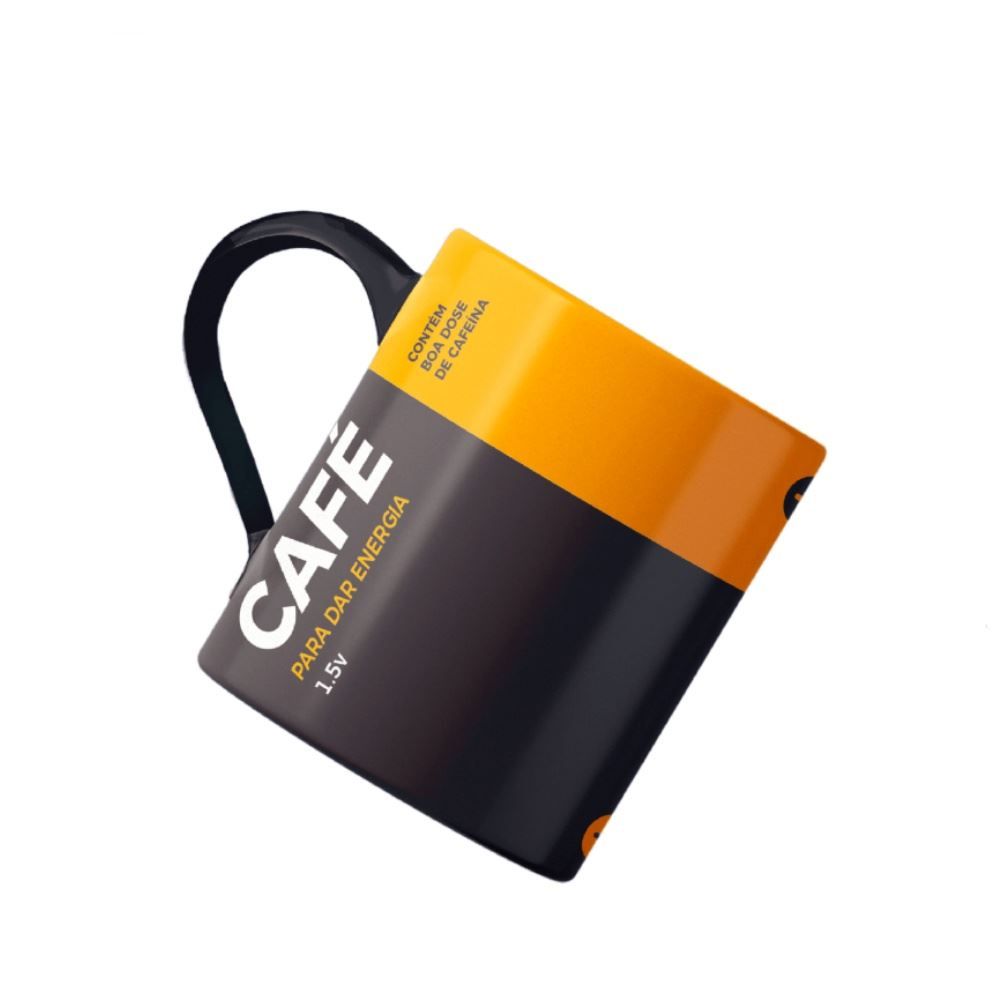 Caneca Café Energia Lv Porcelanas - 300ML 
