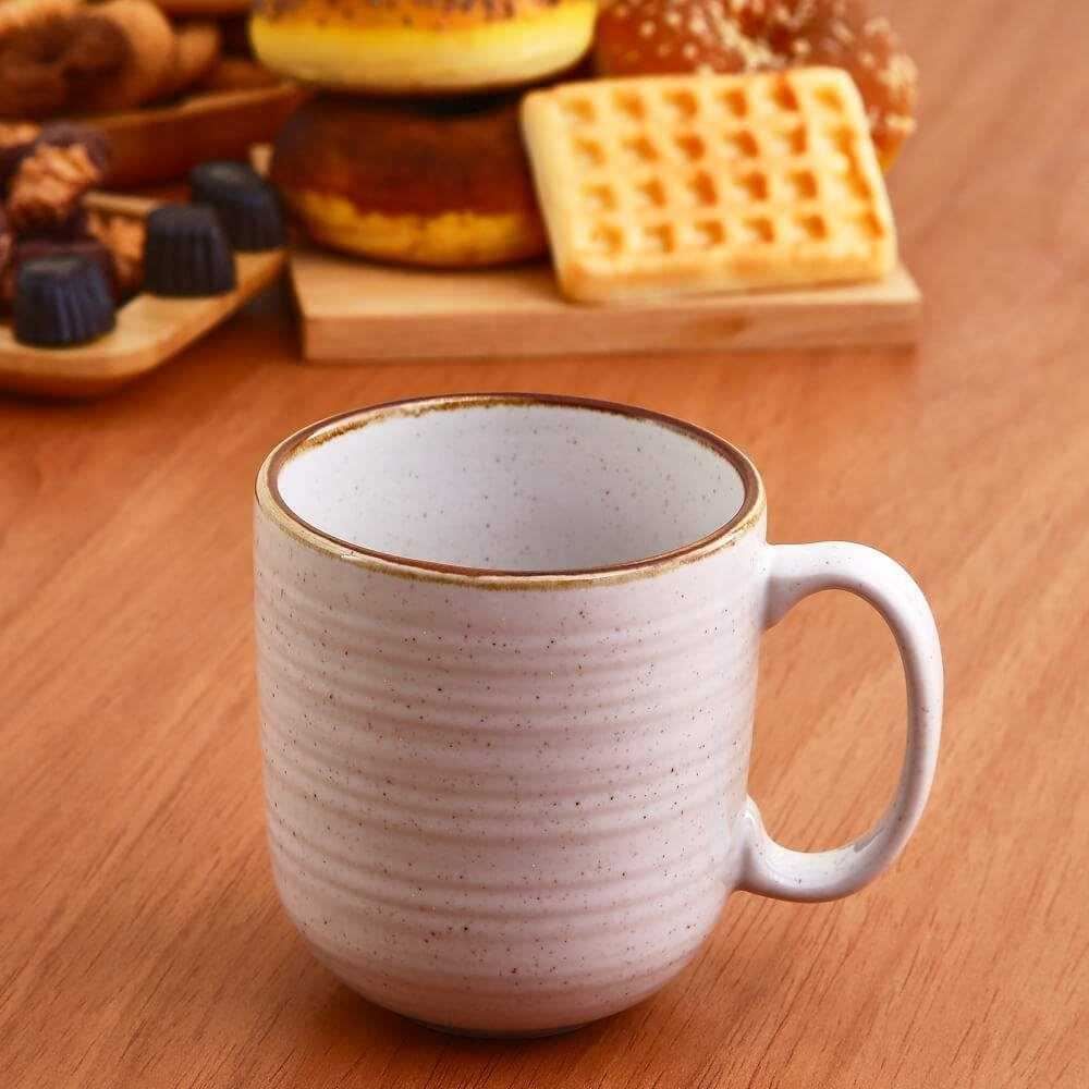Caneca Cerâmica Naturalle Havan Casa 295Ml - Bege Brilhoso