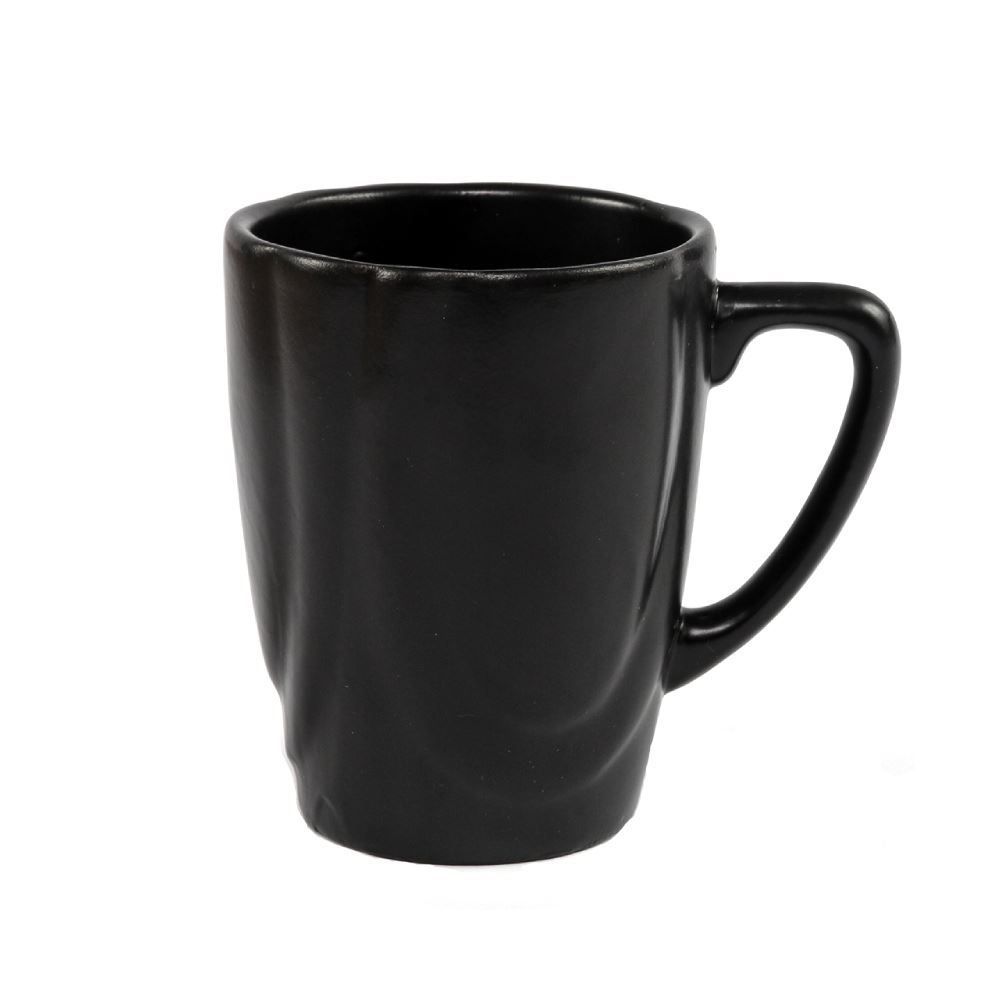 Caneca Cerâmica Slim Preto Acetinado Alleanza 280Ml - Preto