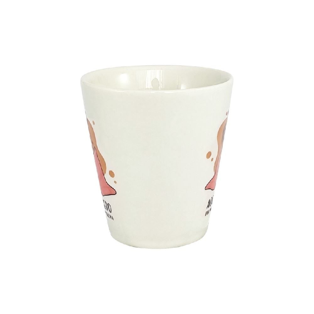 Caneca Cônica Decorada Lv Porcelanas 290Ml - ATRASAR COM CALMA