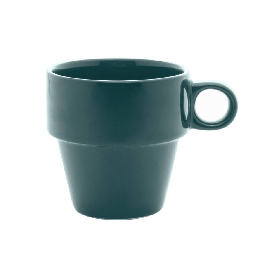 Caneca De Cerâmica Empilhável Lyor 210Ml - Verde