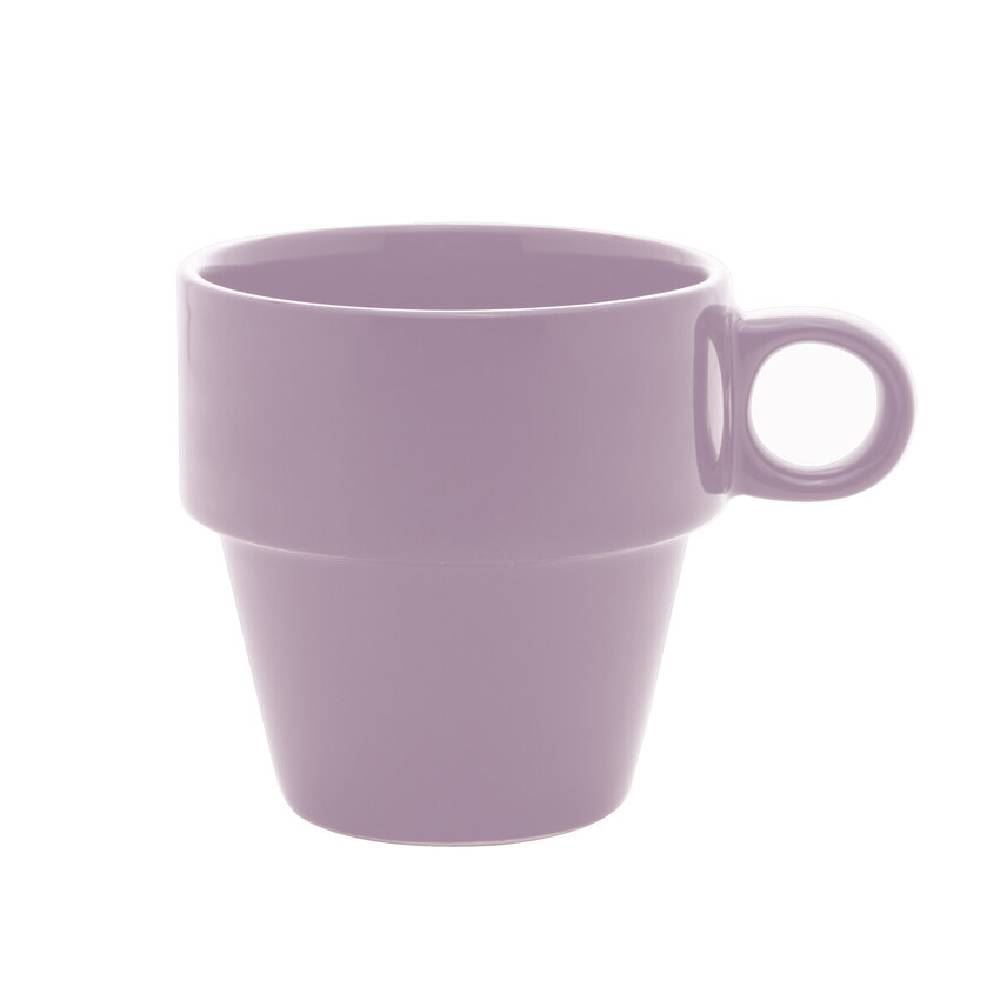 Caneca De Cerâmica Empilhável Lyor 210Ml - Lilás