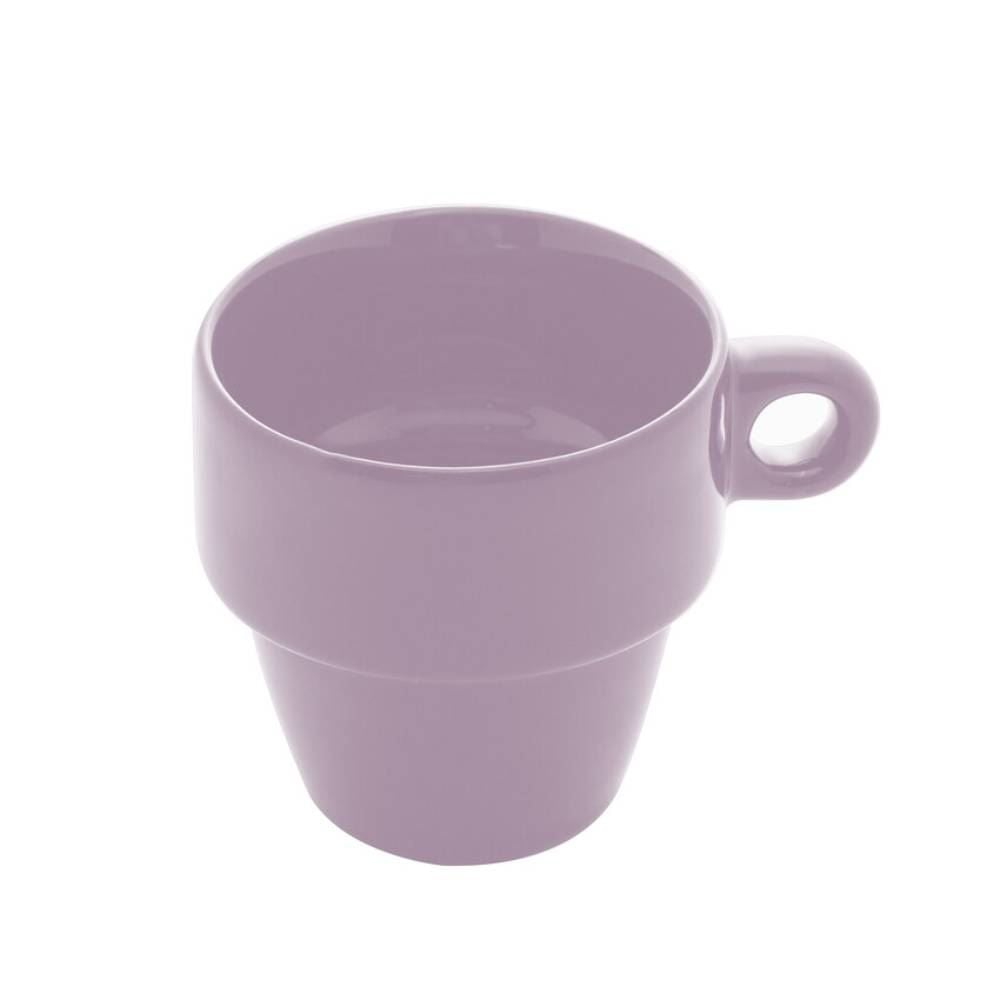 Caneca De Cerâmica Empilhável Lyor 210Ml - Lilás