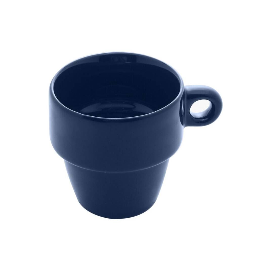 Caneca De Cerâmica Empilhável Lyor 210Ml - Azul