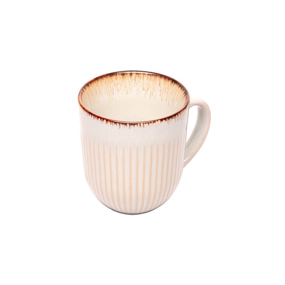 Caneca De Cerâmica Linear Lyor 380 Ml - Branco