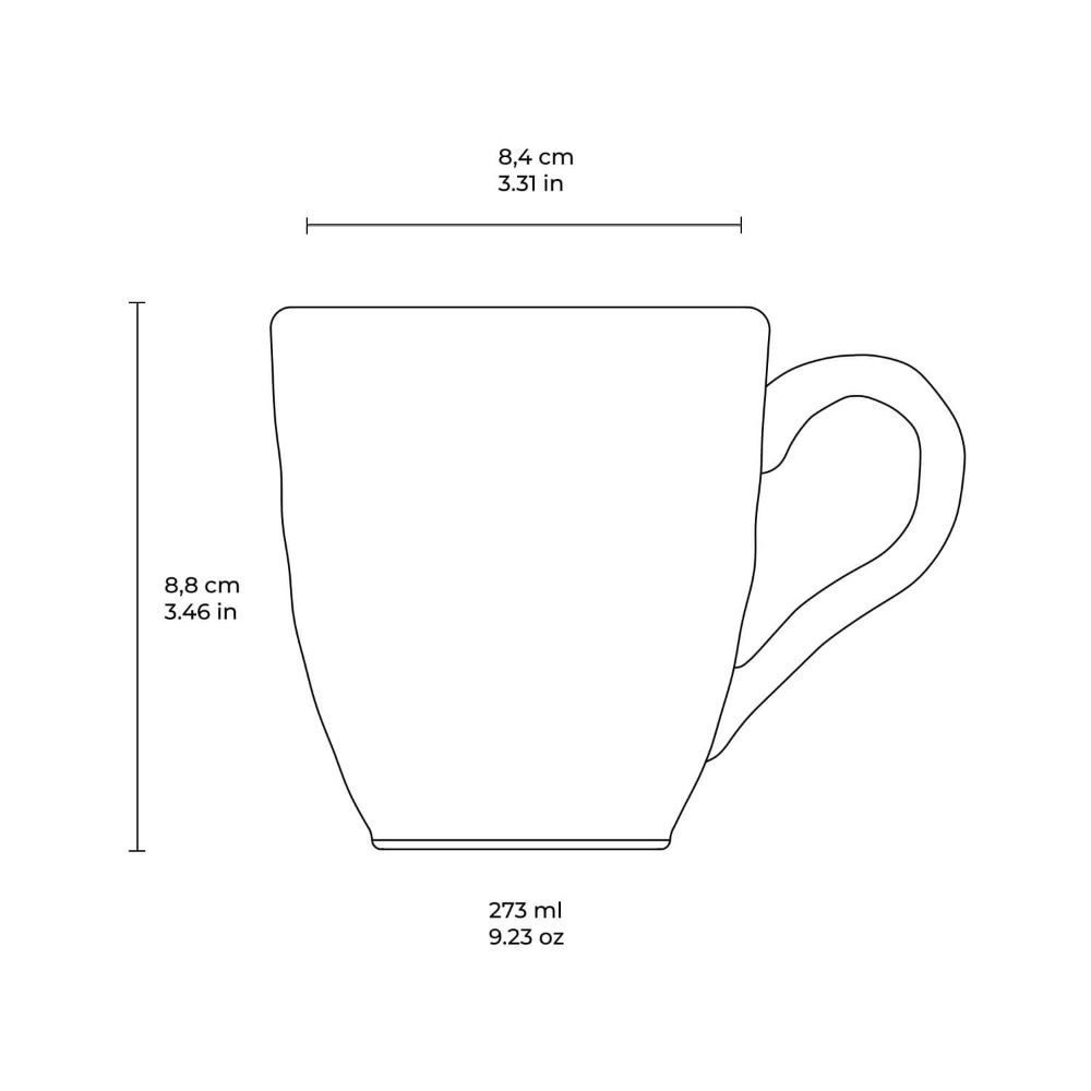 Caneca Stoneware 273Ml Porto Brasil - Daily Areia