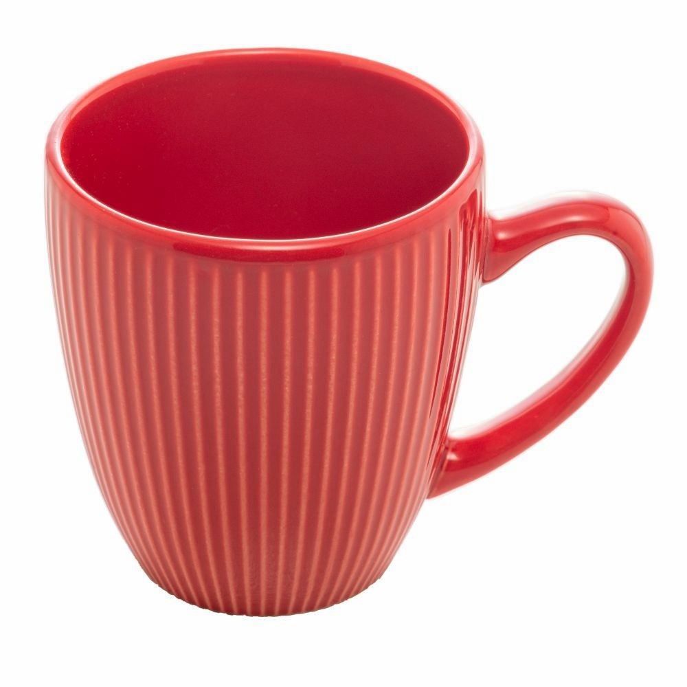 Caneca De Cerâmica Roma Lyor 210Ml - Vermelho