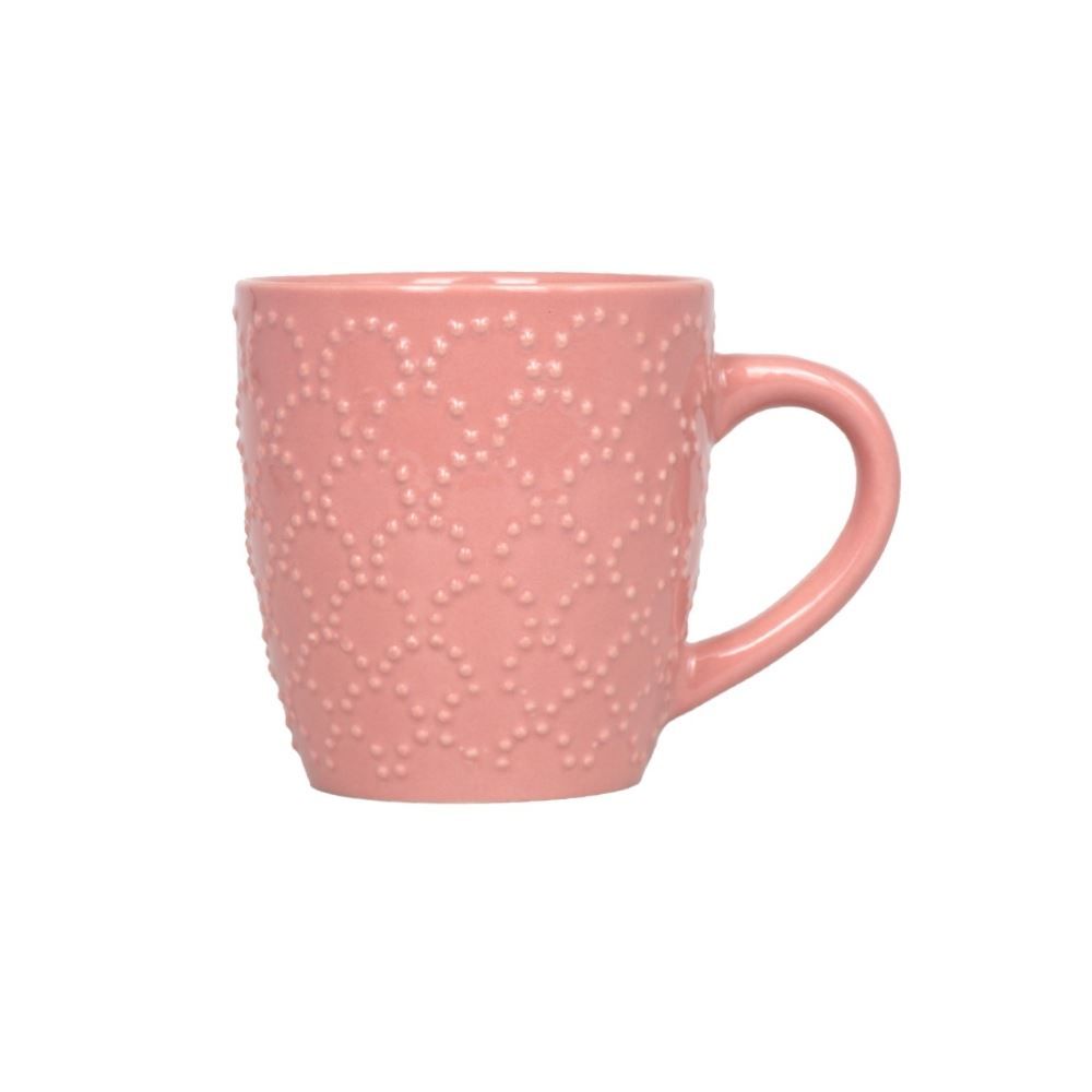 Caneca De Cerâmica Texturizada Havan Casa 210Ml - Rosa Brilhante 