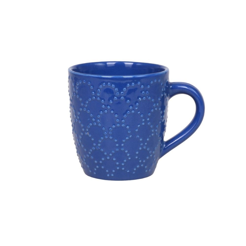 Caneca De Cerâmica Texturizada Havan Casa 210Ml - Azul Marinho 