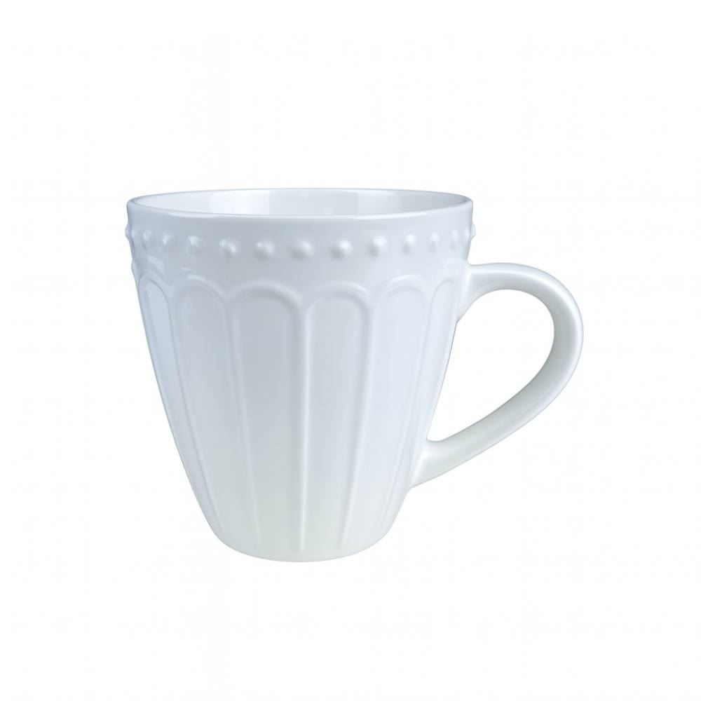 Caneca de Cerâmica Vintage 345Ml Havan Casa - Branco